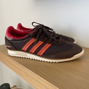 Adidas Brown and Red Sneakers